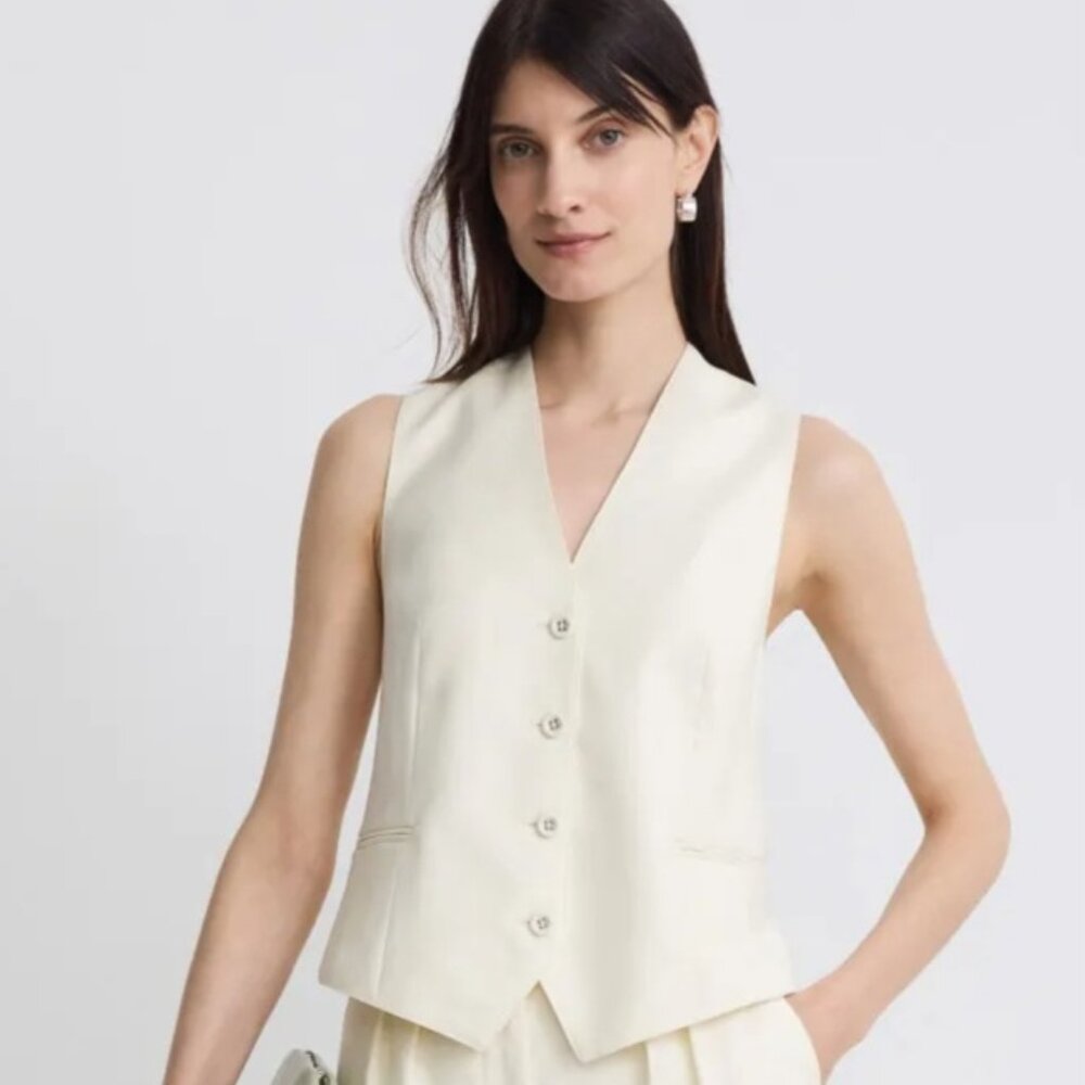 Officine Générale Cleo Vest  100% Wool Size 6